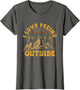 I Love Peeing Outside Funny Camping Shirts Hiking