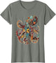 Octopus Floral Vintage Flowers Squid Kraken Scuba Diving
