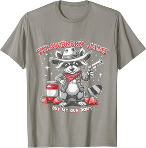 Strawberry Jams But My Gun Don't, Meme Funny Raccoon