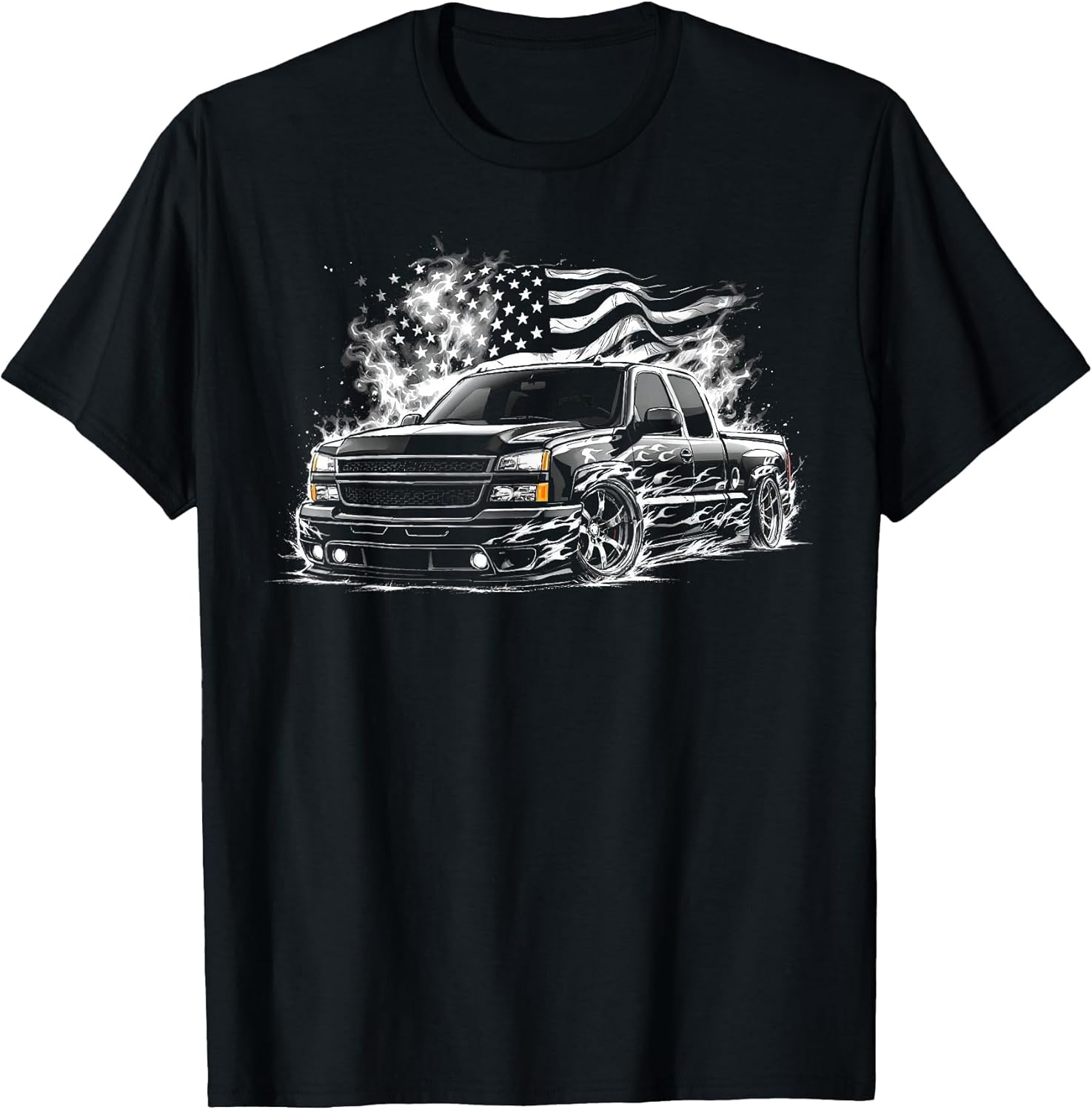 Cateye Silverado Truck 2003-2006 Crew Cab Patriotic Flames
