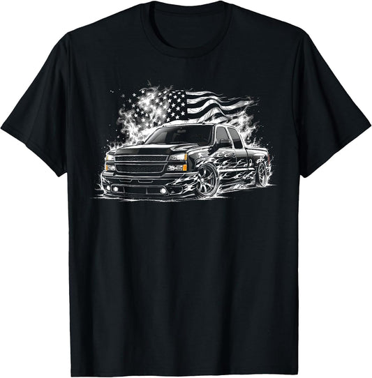 Cateye Silverado Truck 2003-2006 Crew Cab Patriotic Flames