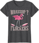 Funny Pink Flamingo Bird Lover Cute Birder Whassup Flockers