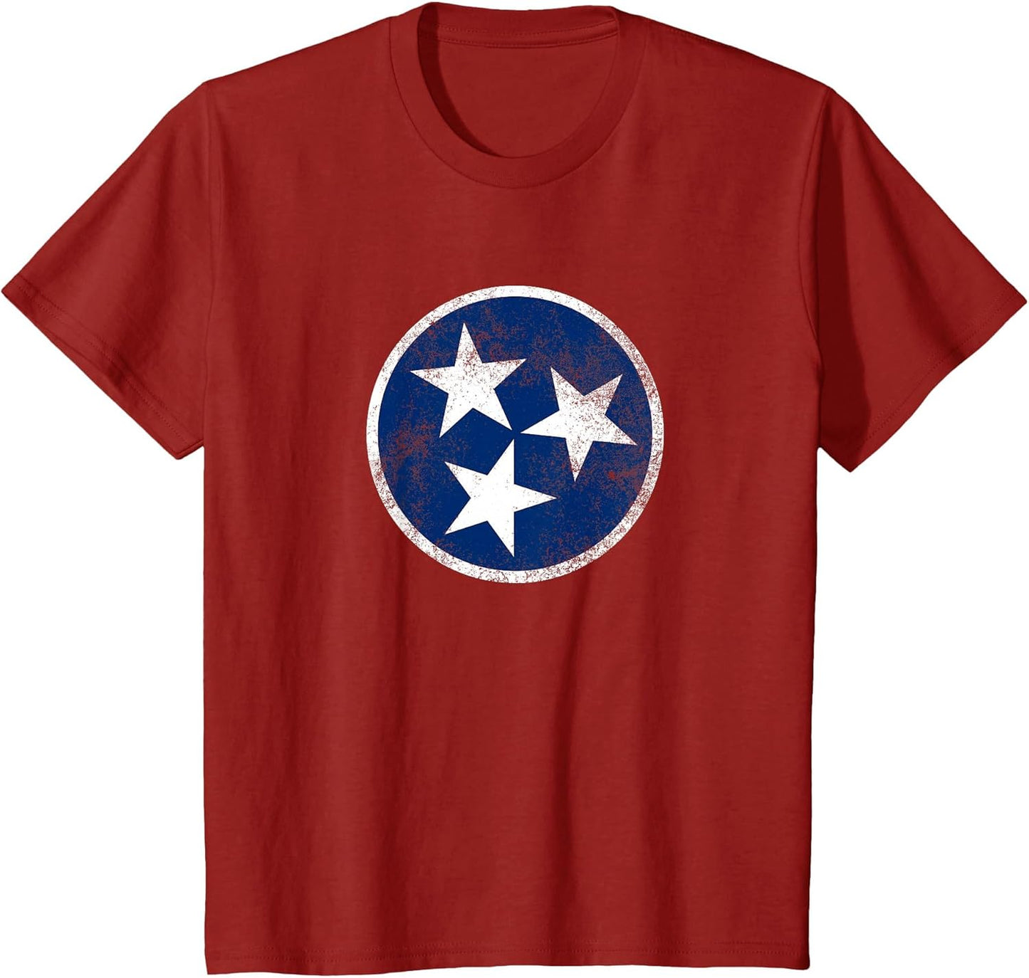 Tennessee Flag Tristar Logo Retro Vintage Distressed