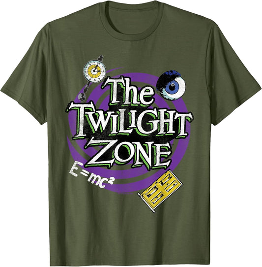 The Twilight Zone Title Halloween Spiral Door Purple