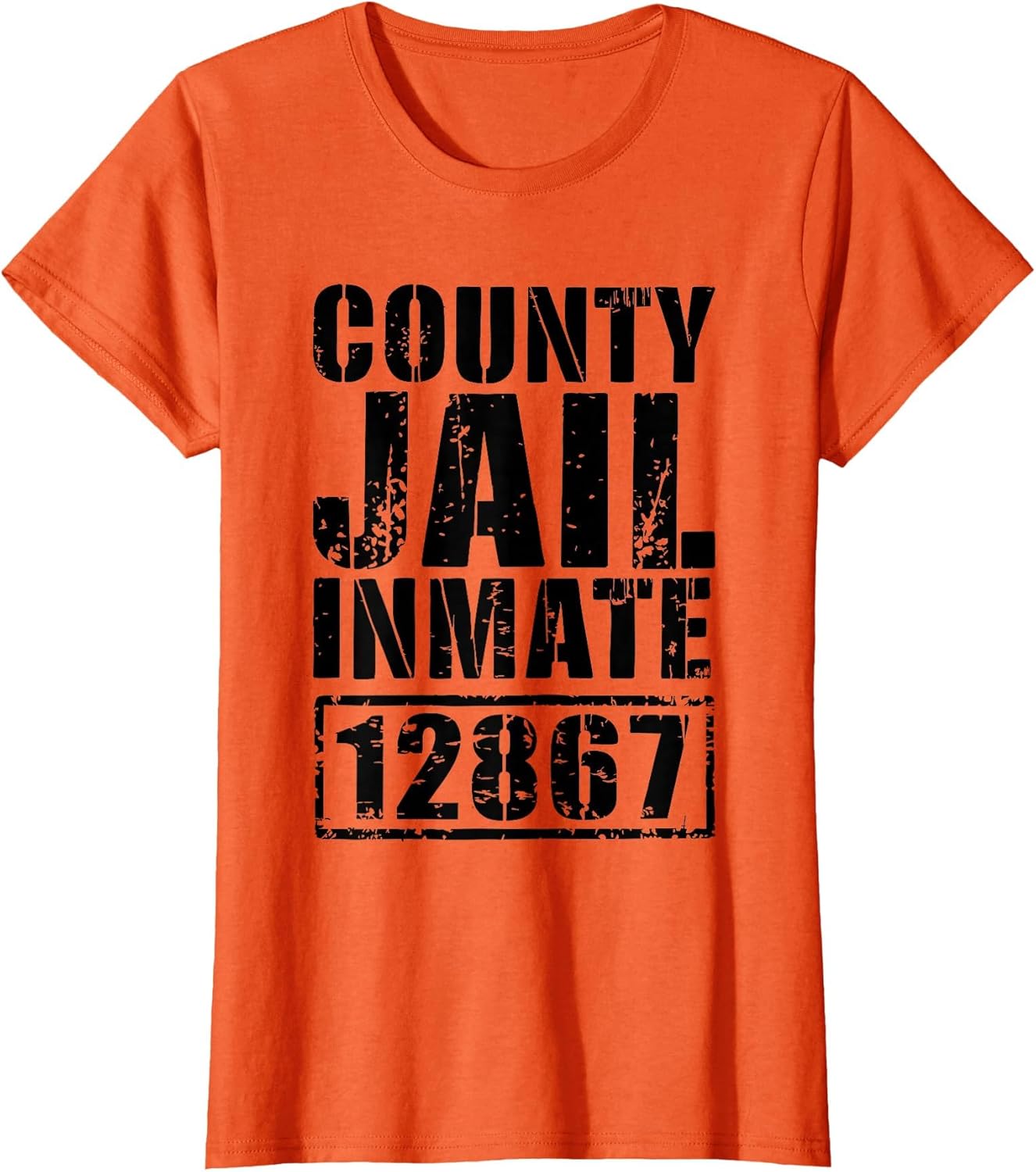 County Jail Inmate Shirt Men Women Kids Prisoner Costume