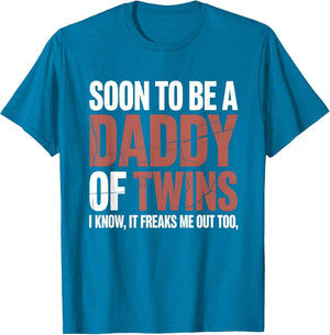 Soon to Be Dad Twins Fatherhood Pregnancy Announcement New D