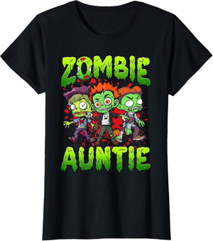Zombie Auntie Halloween Costume Family Matching