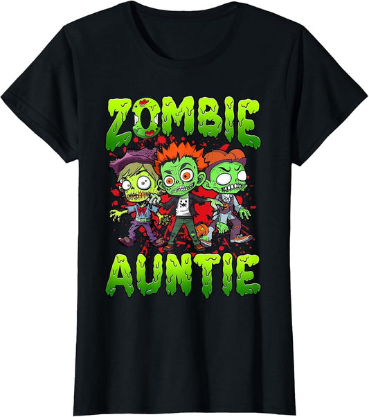 Zombie Auntie Halloween Costume Family Matching