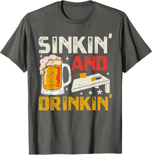Sinkin' and Drinkin' - Funny Cornhole Playing Beer Drinking