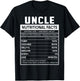 Uncle Nutritional Facts Funny Uncle Niece Nephew Love