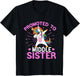 Kids Promoted to Middle Sister Unicorn Baby Announcement Toddler