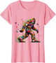 Floral Bigfoot Colorful Flower Power Hippie Sasquatch Art