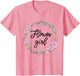Kids Flower Girl Shirt Floral Wedding Matching Bridal Party