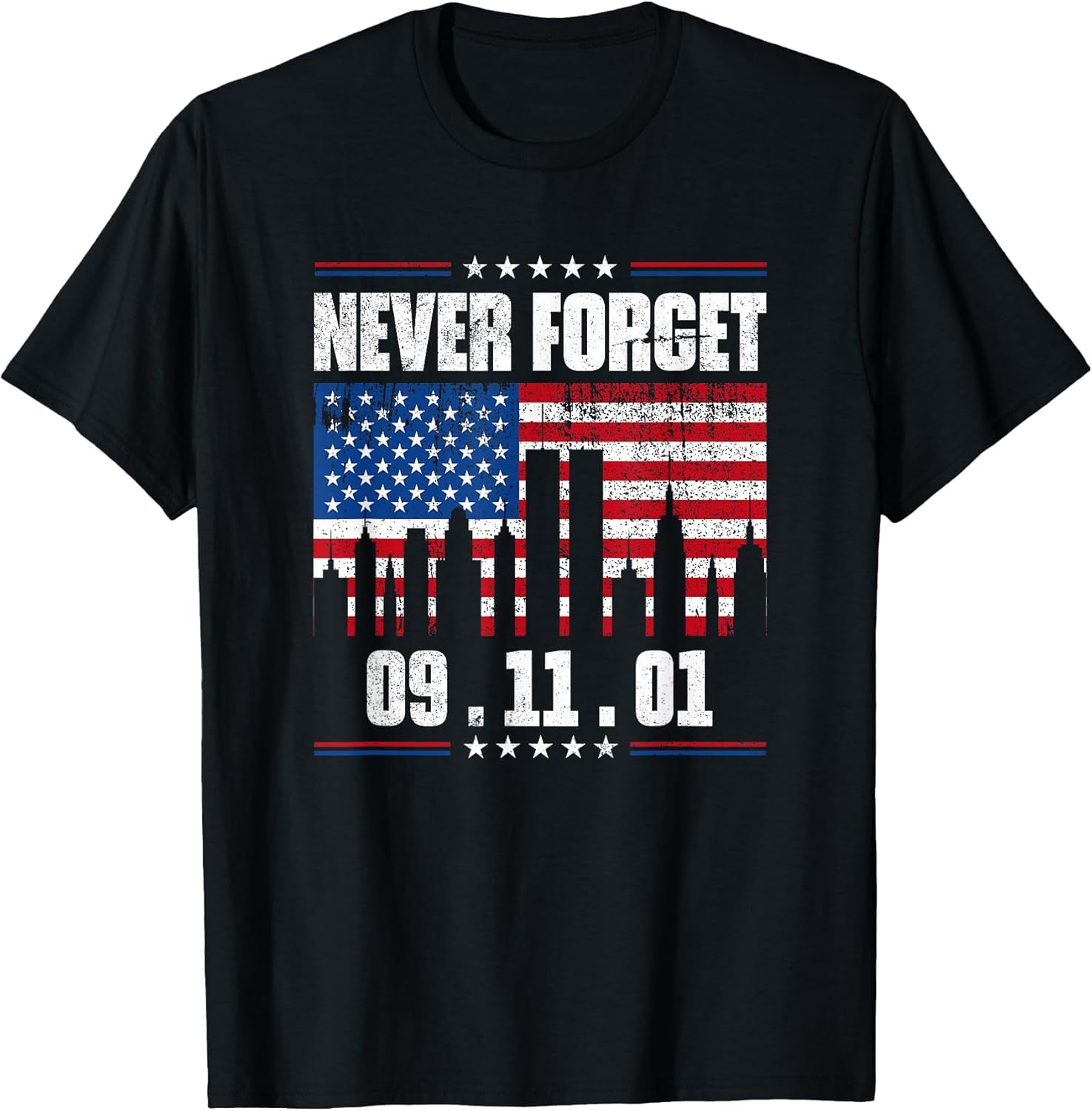 Never Forget September 11 2001 Memorial Day American Flag