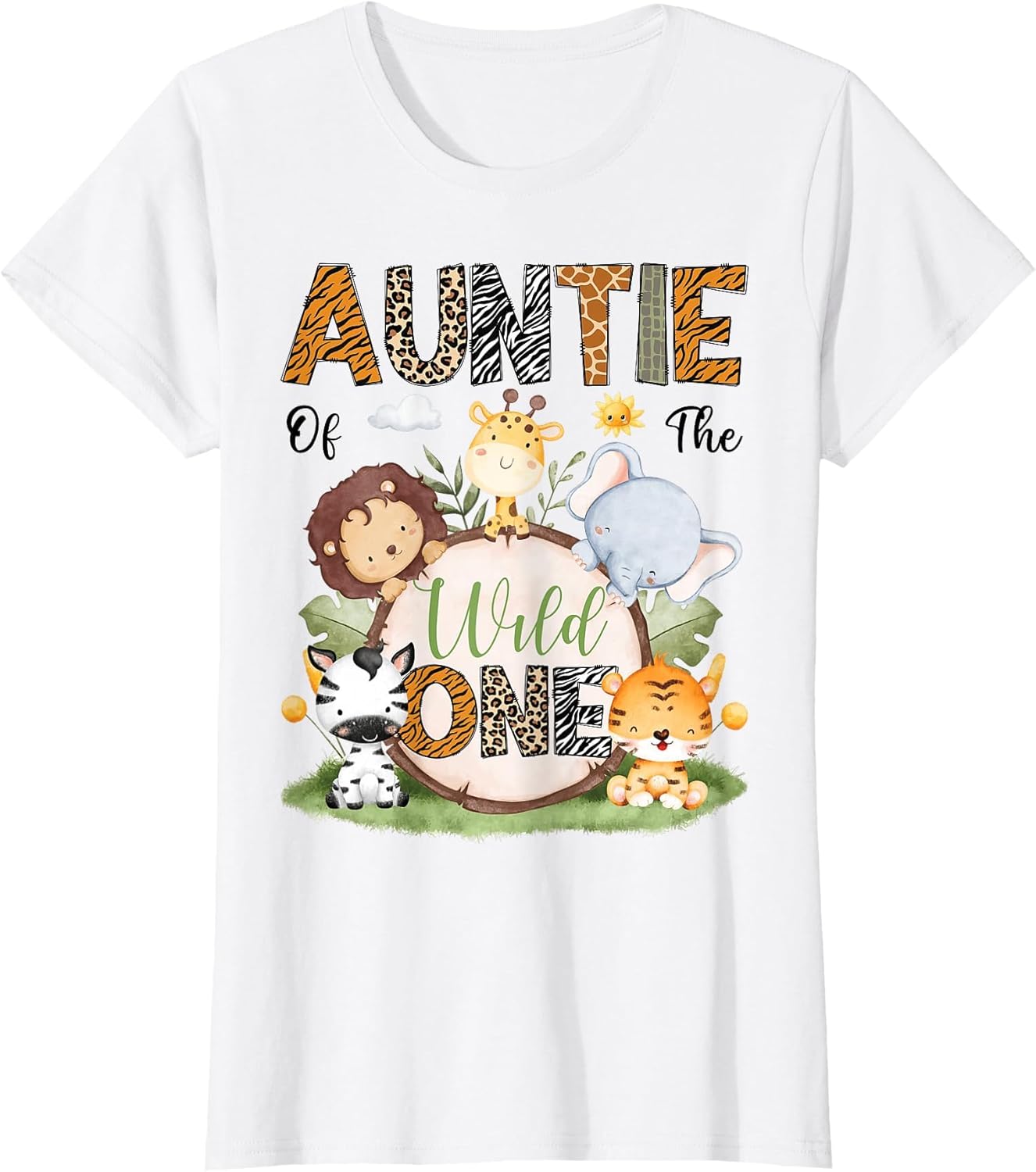 Auntie of The Wild One 1St Birthday Boy Safari Lover