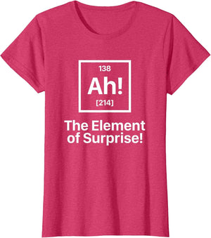 Funny Novelty Men's Ah The Element of Surprise