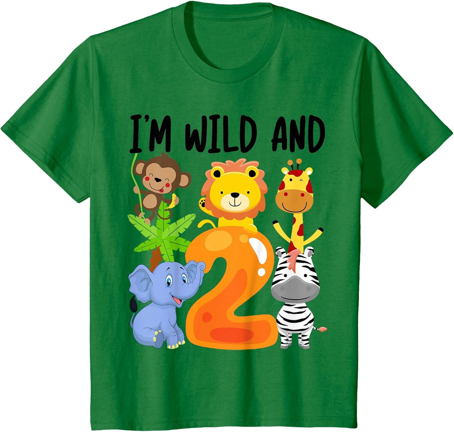 I'm Wild and 2 Two Zoo 2nd Birthday Safari Jungle Animals
