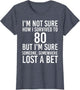 Funny 80th Birthday 80 Years Old Happy Bday Men Women Gift