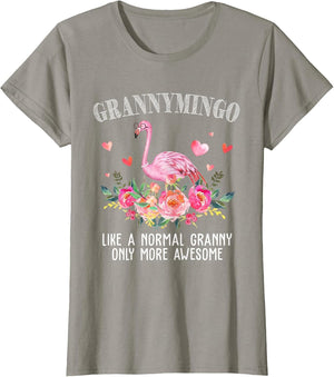 Flamingo Grannymingo Like a Normal Granny Gift Funny Grandma