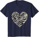 Zebra Heart Wildlife Animal Print Safari Nature Artwork