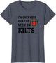 I'm Only Here for The Men in Kilts Tartan Plaid Heart