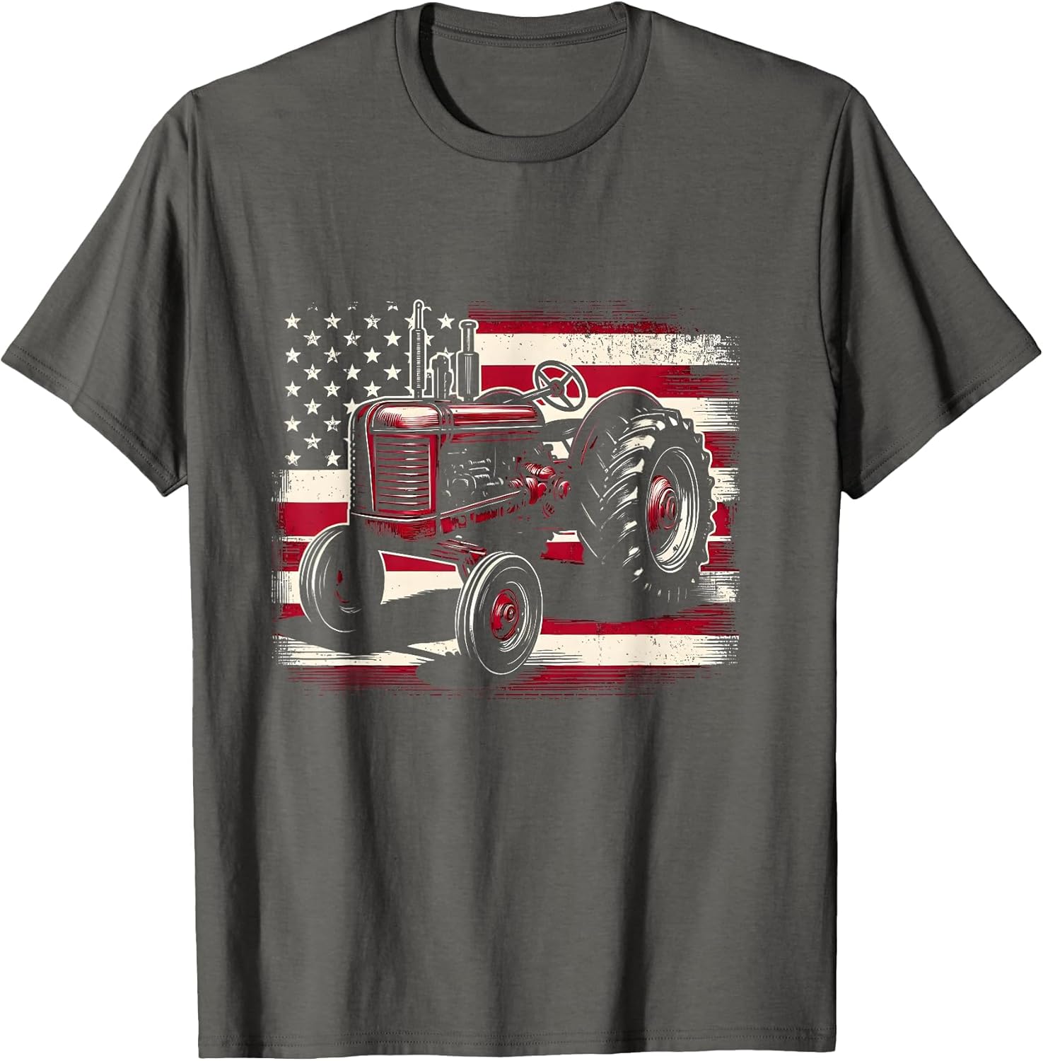 Old Farmall Cub Tractor American Flag Patriotic Farming Farm