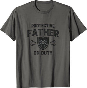 Protective Father On Duty Parenting Design