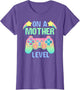Funny Mothers Day On A Mother Level Gamer Mom Retro Gaming