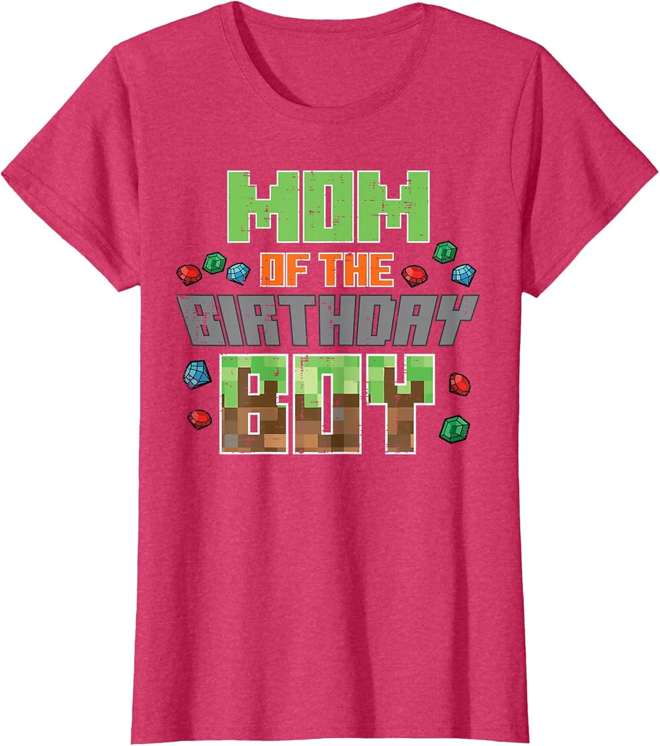 Mom of Birthday Boy Pixel Gaming Bday Party Women