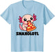 Axolotl Funny Snaxolotl Snacks a lot Pizza Eating Axolotl