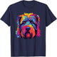Watercolor Colorful Bouvier Des Flandres Dog
