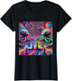 Trippy Octopus Alien Chess Battle EDM Music Rave Festival