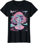 Anime Girl Vaporwave Glitchcore Pastel Goth Distressed
