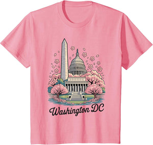 Washington DC Cherry Blossoms Landmark Art Souvenir