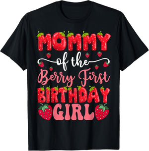 Mommy of The Berry First Birthday Girl Strawberry Lover