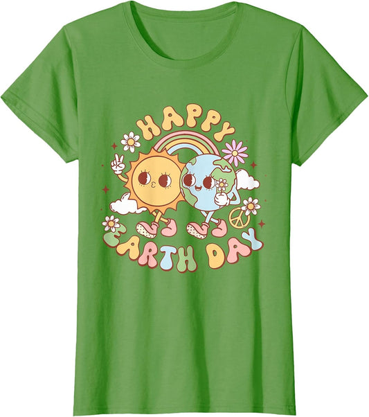 Groovy Earth Day April 22 Planet Anniversary Women Girl Kids