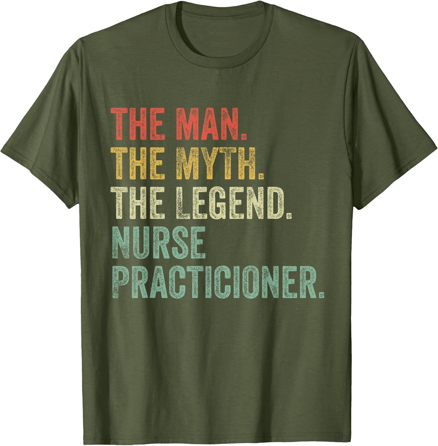 Man Myth The Legend Nurse Practitioner Dad Funny Nursing