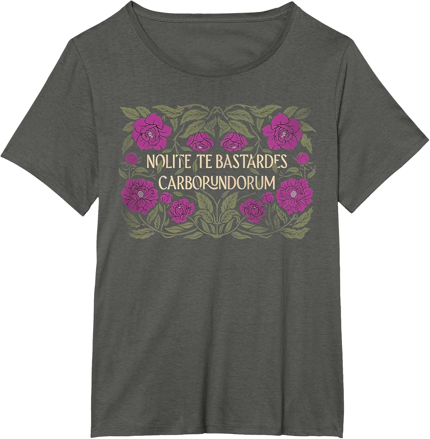 Retro Nolite Te Bastardes Carborundorum Flower Clothing