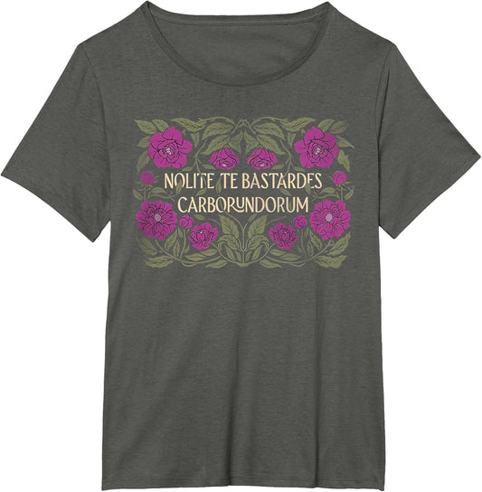 Retro Nolite Te Bastardes Carborundorum Flower Clothing