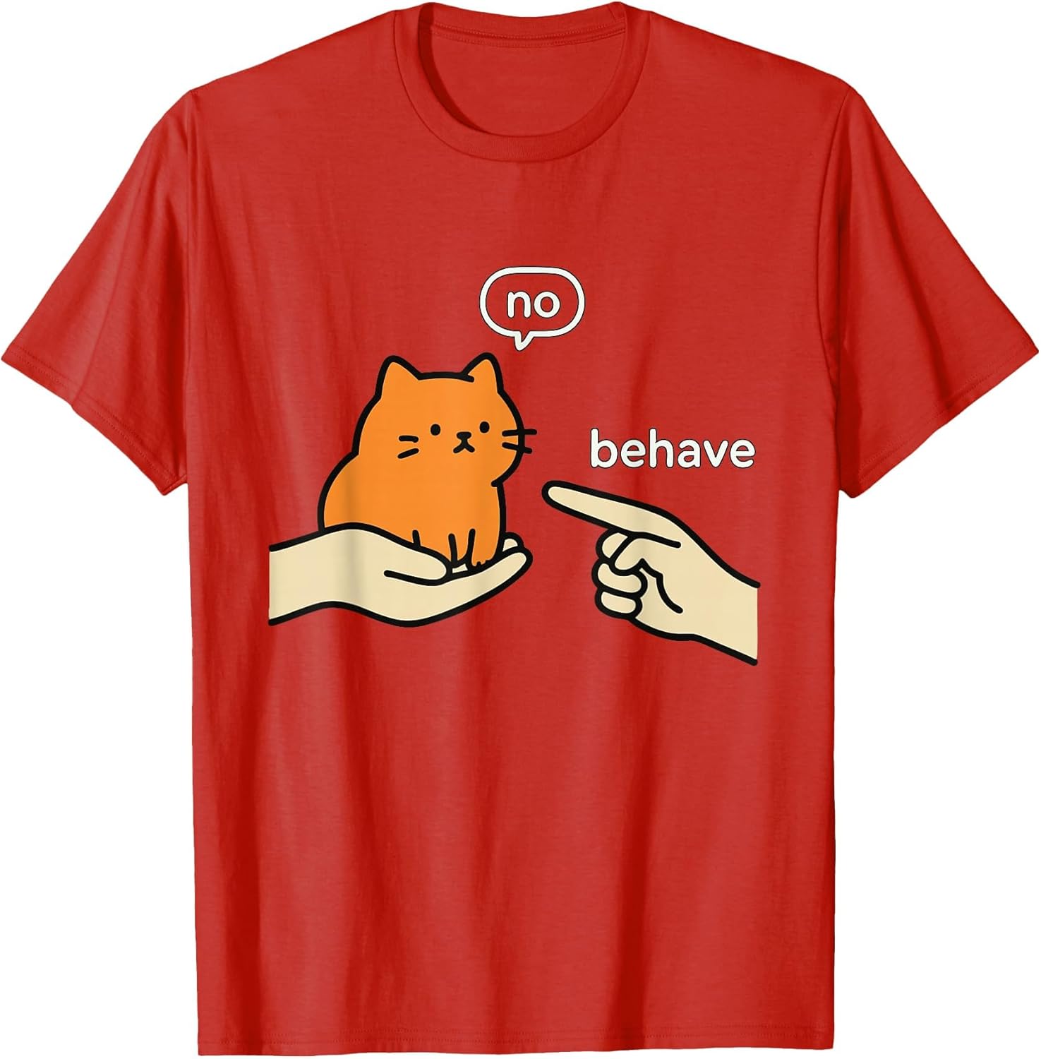 Behave No Funny Dishonest Liar Orange Cat Meme Cartoon