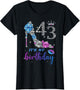 Women It's My 43rd Purple Shoe Crown Happy 43th Birthday