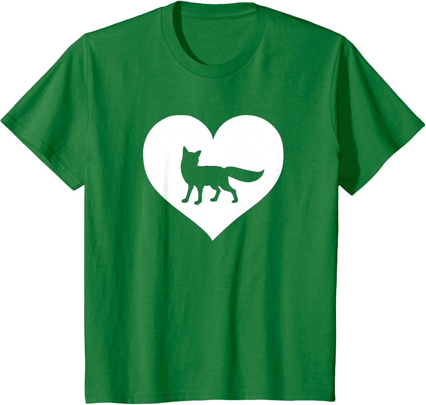 A Cute Purple or Pink Fox , Youth, Kelly Green, Large