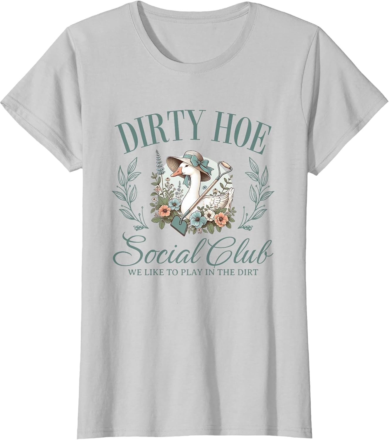 Dirty Hoe Gardening Social Club Retro 1980s Country Goose