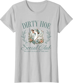 Dirty Hoe Gardening Social Club Retro 1980s Country Goose