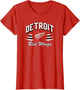 Detroit Red Wings Retro Diamond Red Officially Licensed