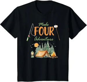 Made Four Adventure 4th Birthday Camping Outdoor Themed