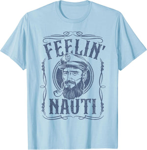 Funny Feelin Nauti Boat Captain Pontoon Sailing Sailor Gift