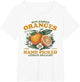 Oranges Hand Picked Vintage Fruit Retro Peach Graphic