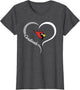 Mentor Cardinals Logo Half Heart Slogan HS