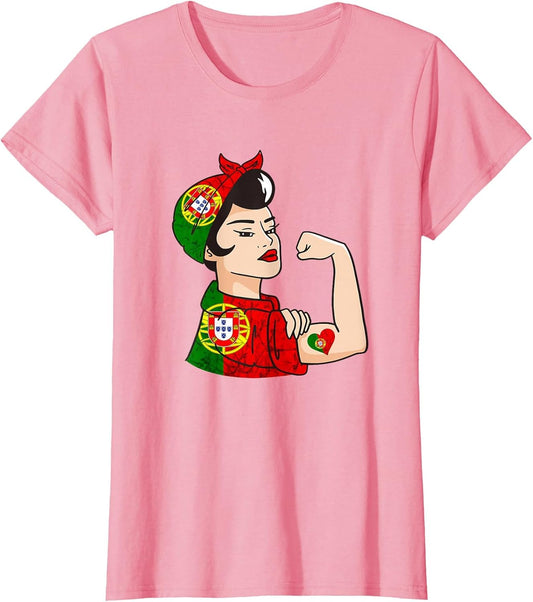 Portugal Strong Woman Portuguese Roots Portuguese Flag